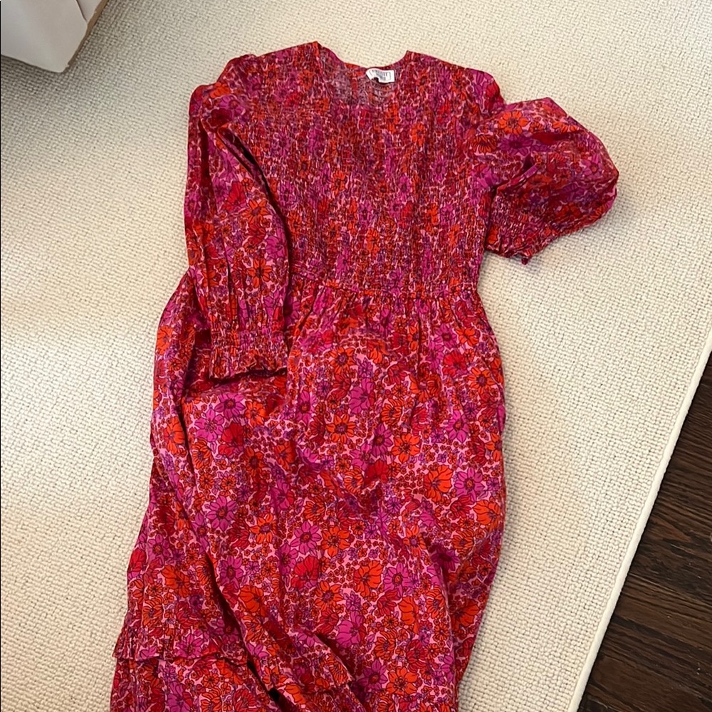 Vibrant Floral Long Dress